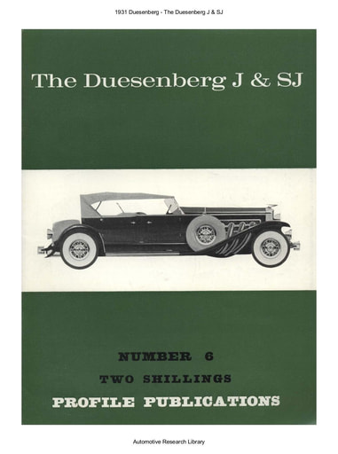 1931 Duesenberg   The J & SJ (12pgs)