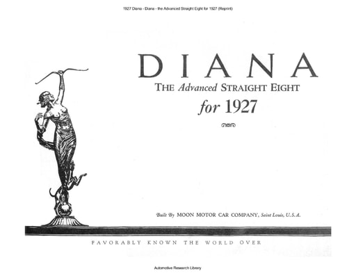1927 Diana   Advanced Straight Eight (Reprint) (8pgs)
