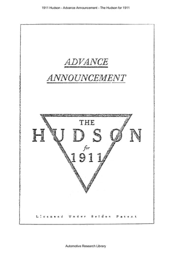1911 Hudson   Advance Announcement (26pgs)