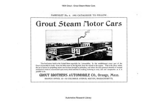 1904 Grout   Steam Motor Cars (17pgs)