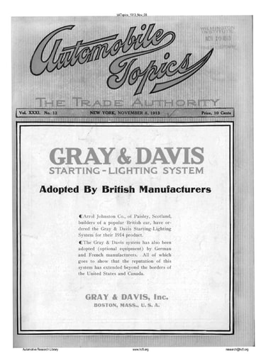 Auto Topics | 1913 Nov 08
