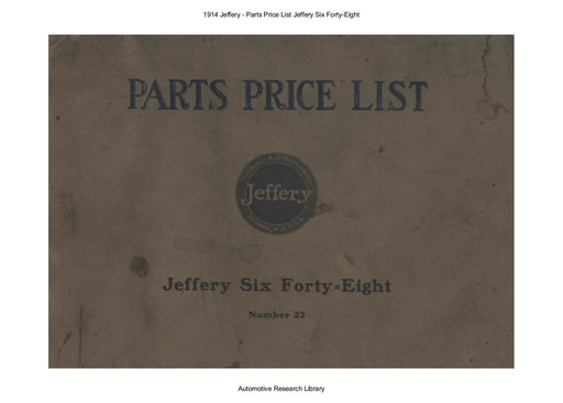 1914 Jeffery   Parts Price List 6 48 (62pgs)