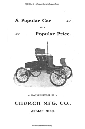 1901 Church   A Popular Car at a Popular Price (4pgs)