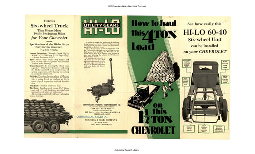 1925 Chevrolet   How to Haul this 4 Ton Load (2pgs)
