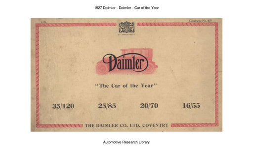 1927 Daimler   Car of the Year (68pgs)