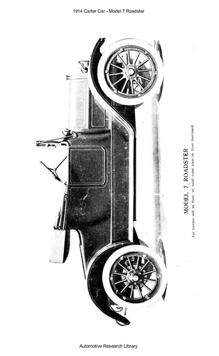 1914 Carter Car   Model 7 Roadster (64pgs)