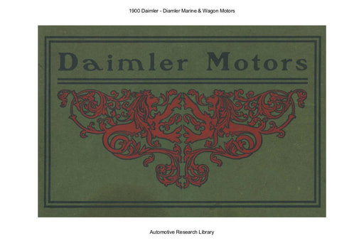 1900 Daimler   Marine & Wagon Motors (24pgs)