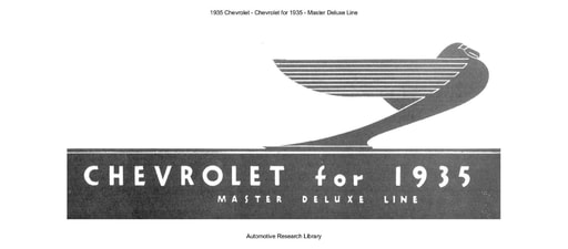 1935 Chevrolet   Master Deluxe Line (11pgs)