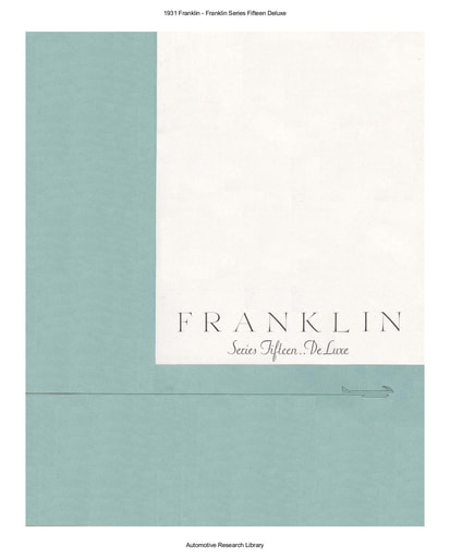 1931 Franklin   Series Fifteen Deluxe (8pgs)