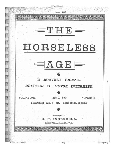 The Horseless Age - 1896 06 Jun