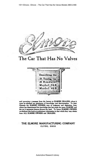 1911 Elmore   Models 36B & 46B (16pgs)