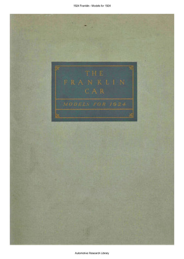 1924 Franklin   Models for 1924 (24pgs)