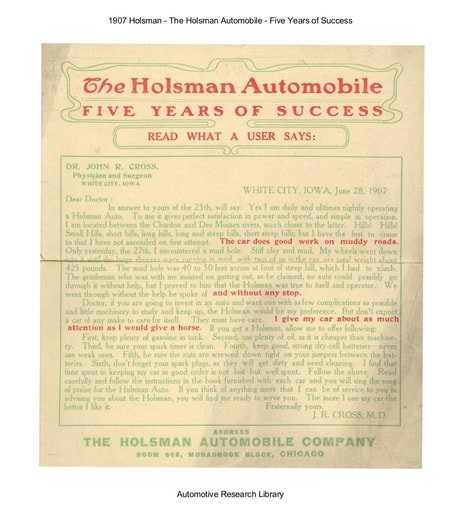 1907 Holsman   Five Years of Success (2pgs)