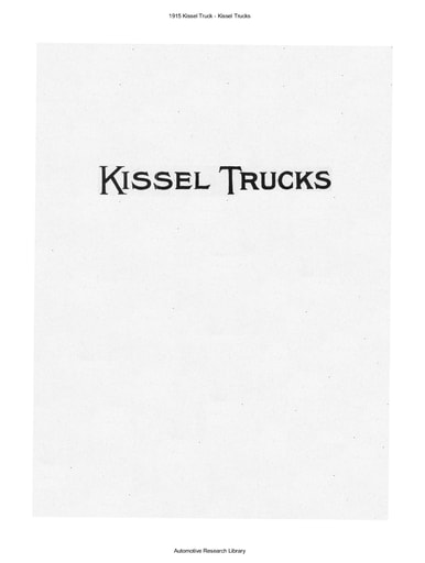 1915 Kissel Truck   Kissel Trucks