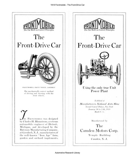 1918 Frontmobile   The Front Drive Car