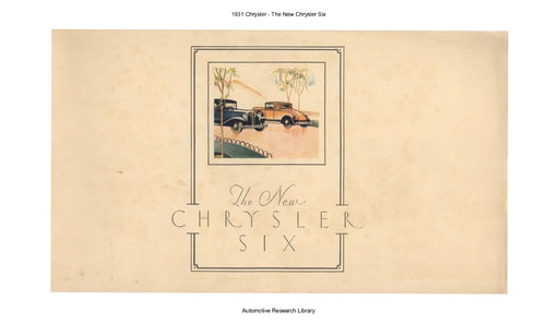 1931 Chrysler   The New Six (12pgs)