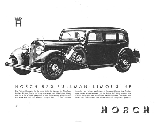 1934 Horch   830 Pullman Limousine (3pgs)