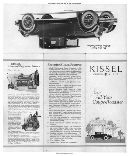 1925 Kissel   Custom Built New All Year Coupe Roadster (2pgs)