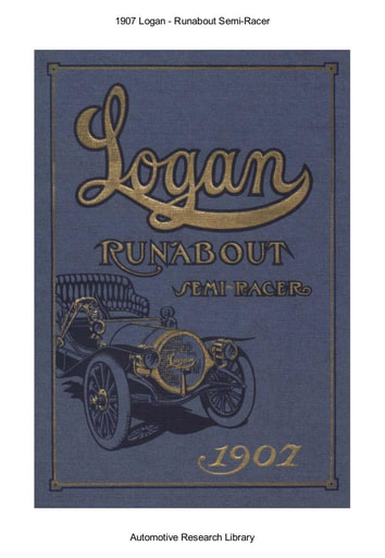 1907 Logan   Logan Runabout Semi Racer 1907