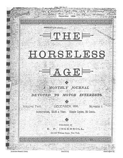 The Horseless Age - 1896 12 Dec