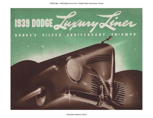 1939 Dodge   Luxury Liner   Silver Anniversary Triumph (28pgs)