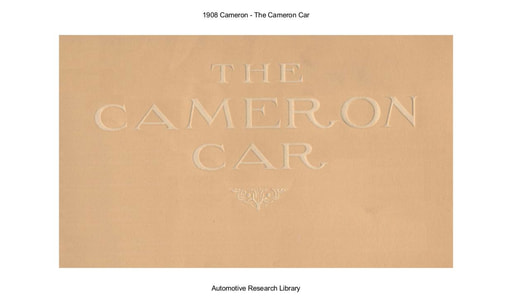 1908 Cameron (13pgs)
