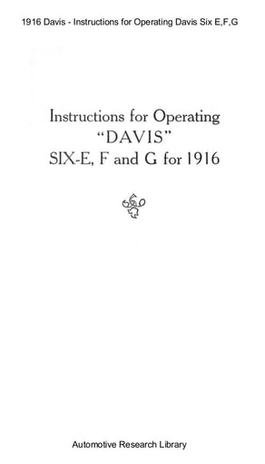 1916 Davis   Inst  Six E,F,G (3pgs)