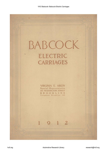 1912 Babcock Electric Carriages (24pgs)