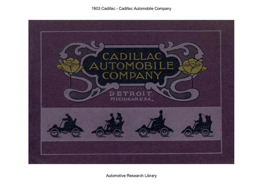 1903 Cadillac Automobile Company (17pgs)