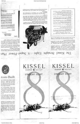 1925 Kissel   Custom Built Straight 8 (2pgs)