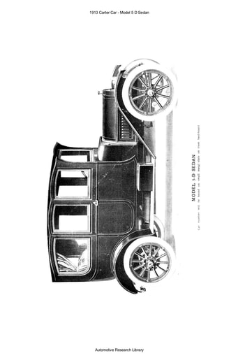 1913 Carter Car   Model 5 D Sedan (52pgs)