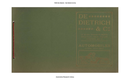 1905 De Detrich   De Detrich & Cie (17pgs)