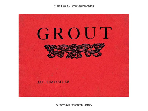 1901 Grout Automobiles (24pgs)