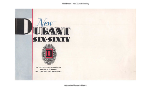 1929 Durant   New Six Sixty (8pgs)