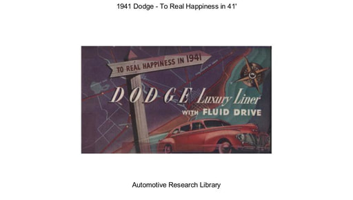 1941 Dodge   To Real Happiness in 41 (15pgs)