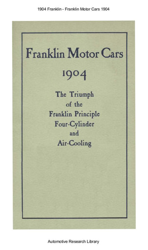 1904 Franklin   Principle Four Cylinder & Air Cooling (16pgs)