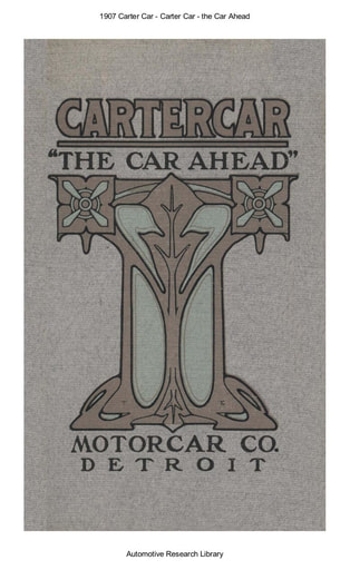 1907 Carter Car   The Car Ahead (22pgs)