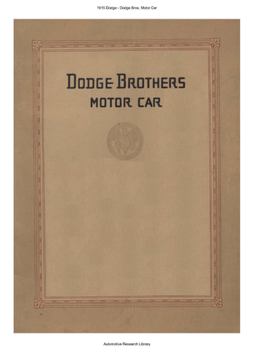 1915 Dodge   Dodge Bros  Motor Car (21pgs)