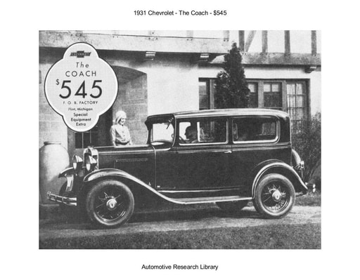 1931 Chevrolet   The Coach   $545 (7pgs)