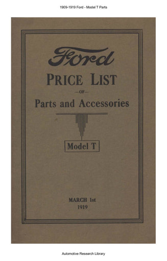 1909 1919 Ford   Model T Parts (45pgs)