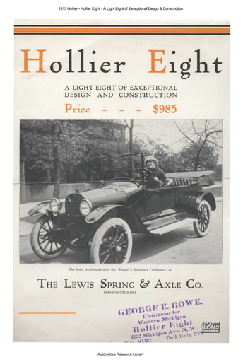 1915 Hollier Eight   of Exceptional Desgn & Construction (4pgs)
