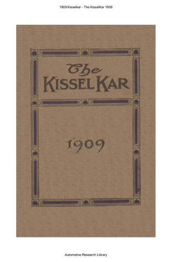 1909 Kisselkar (33pgs)