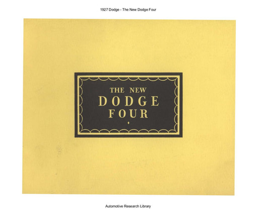 1927 Dodge   The New Four (21pgs)