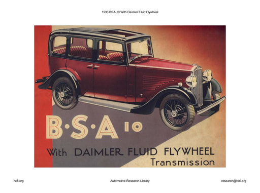 1933 BSA   10 With Daimler Fluid Flywheel (8pgs)