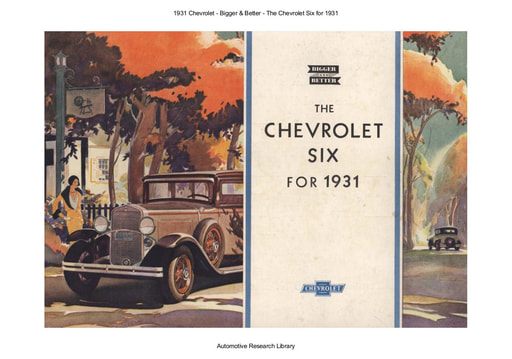 1931 Chevrolet   Bigger & Better   The Six (19pgs)
