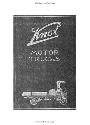 1910 Knox   Motor Trucks (50pgs)