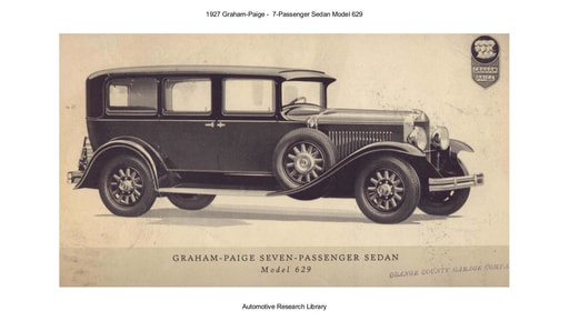 1927 Graham Paige    7 Passenger Sedan Model 629 (2pgs)