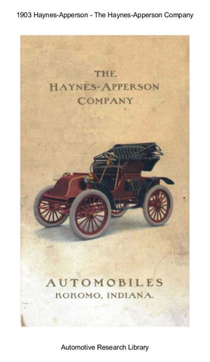 1903 Haynes Apperson Co (13pgs)