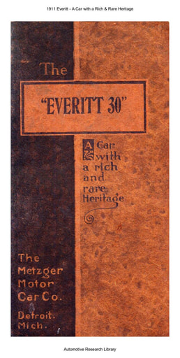 1911 Everitt   A Car with a Rich & Rare Heritage (18pgs)